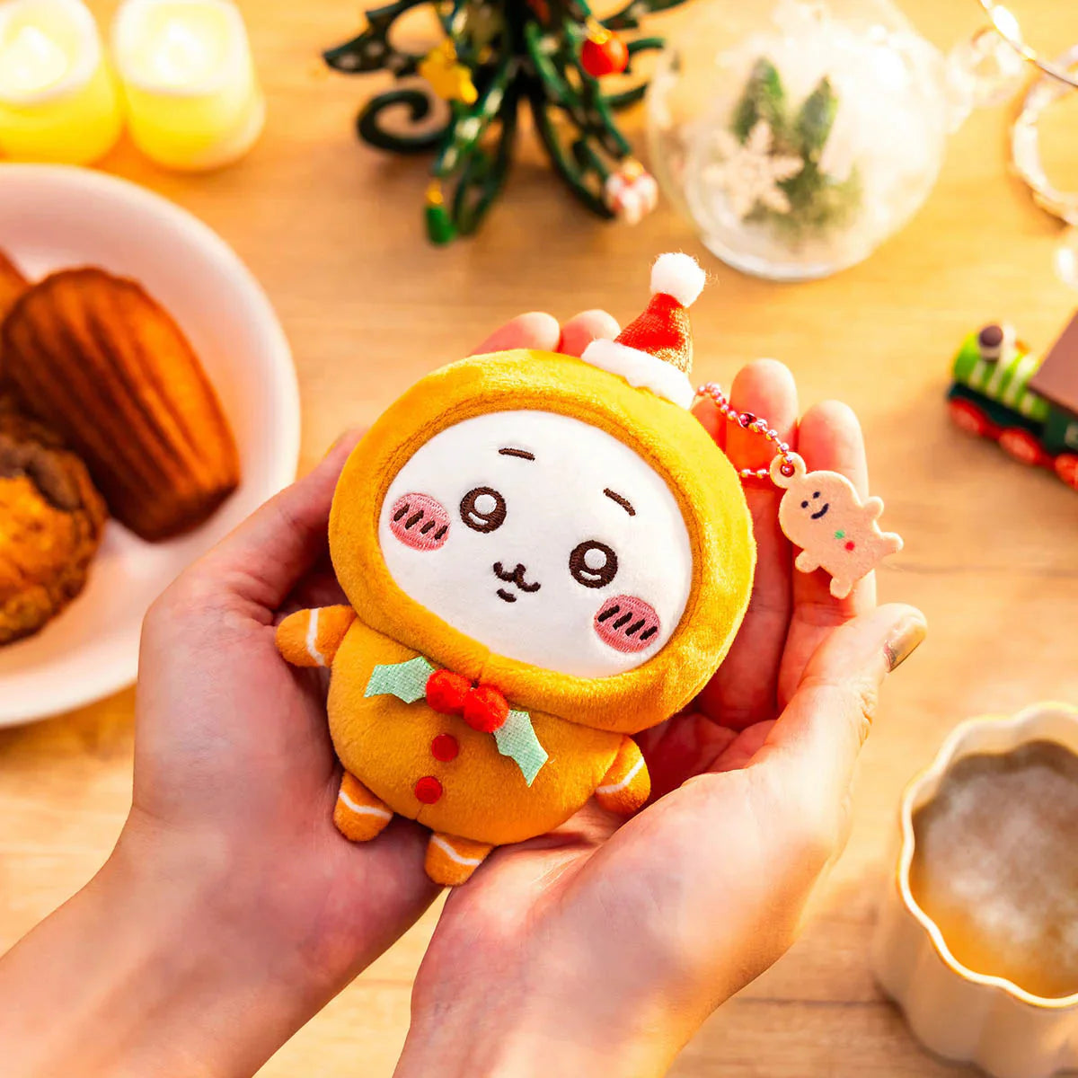 Japan ChiiKawa Christmas 2024 Series | ChiiKawa Hachiware Usagi Gingerbread Man Plush Doll Keychain Kawaii items Room Decoration doll KawaiiGiftLand