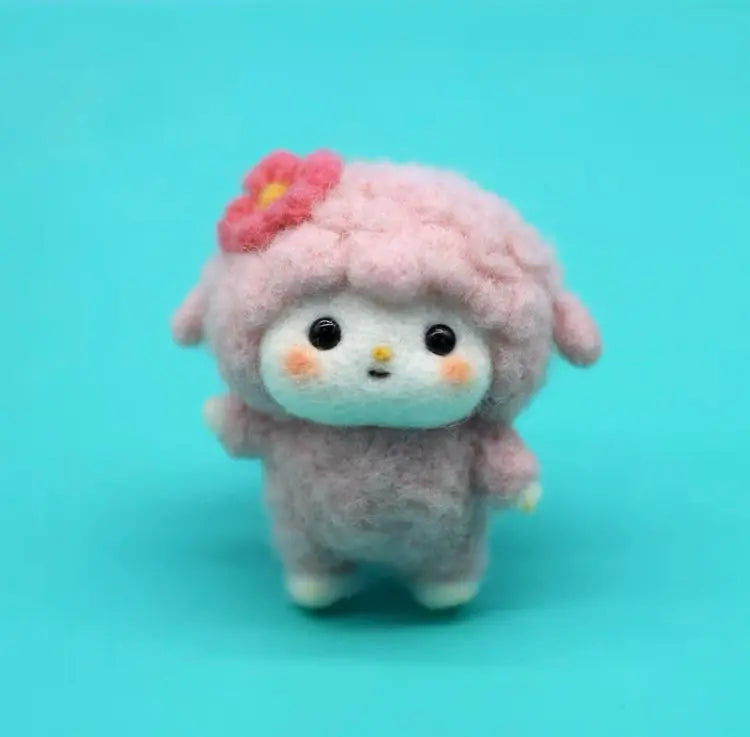 Handmade Wool Felt DIY Craft Kit Set | Sanrio KeyChain -  Piano Wool Felting