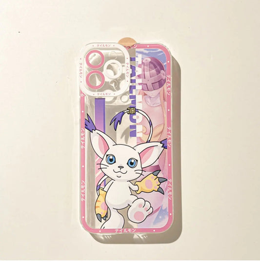 Anime Digimon Digital Monster Tailmon iPhone Case 7 8 PLUS SE2 XS XR X 11 12 13 14 15 16 17 Pro Promax 12mini 13mini