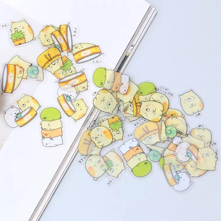San-X Sumikko Gurashi Sticker Set | Shirokuma Neko Penguin? Tonkatsu - 10 Style 50 Pieces