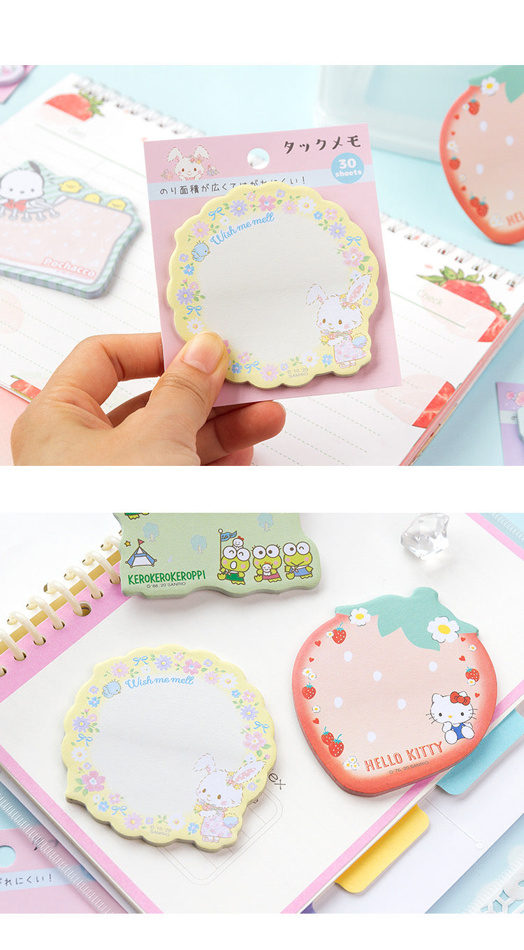 Sanrio Japan Mini Memo Pad Part 4 | Hello Kitty My Melody Little Twin Stars Wish me mell Pochacco Keroppi - 30Sheets KawaiiGiftLand
