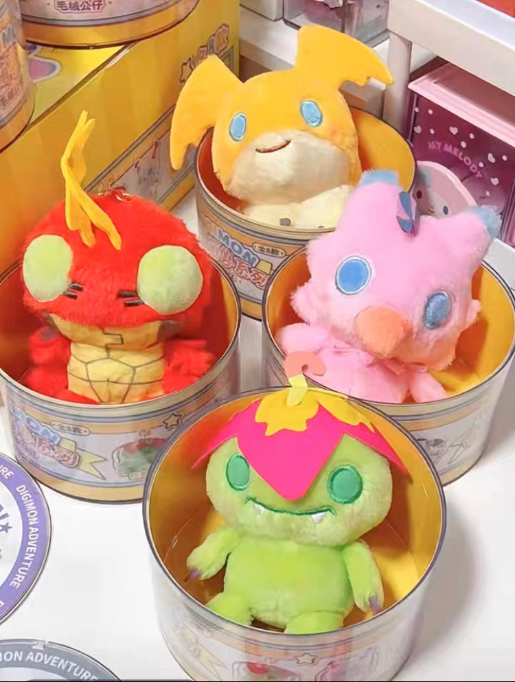 Digimon Adventure Digital Monster Mini Plush Keychain I Agumon Gabumon Piyomon Gomamon Palmon Patamon Tentomon Tailmon - Bag Charm On Hand Plush Mystery Blind Box KawaiiGiftLand