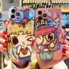 Japanese Cartoon Sailor Moon & Robot Girl Arale Blu Ray Bling Bling iPhone Case 15 14 13 12 mini