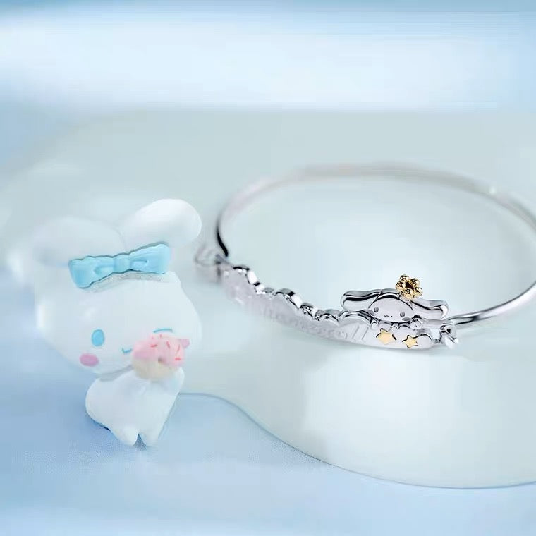 Sanrio Cinnamoroll 20th Annversary 925 Sterling Silver Bracelet with Box KawaiiGiftLand