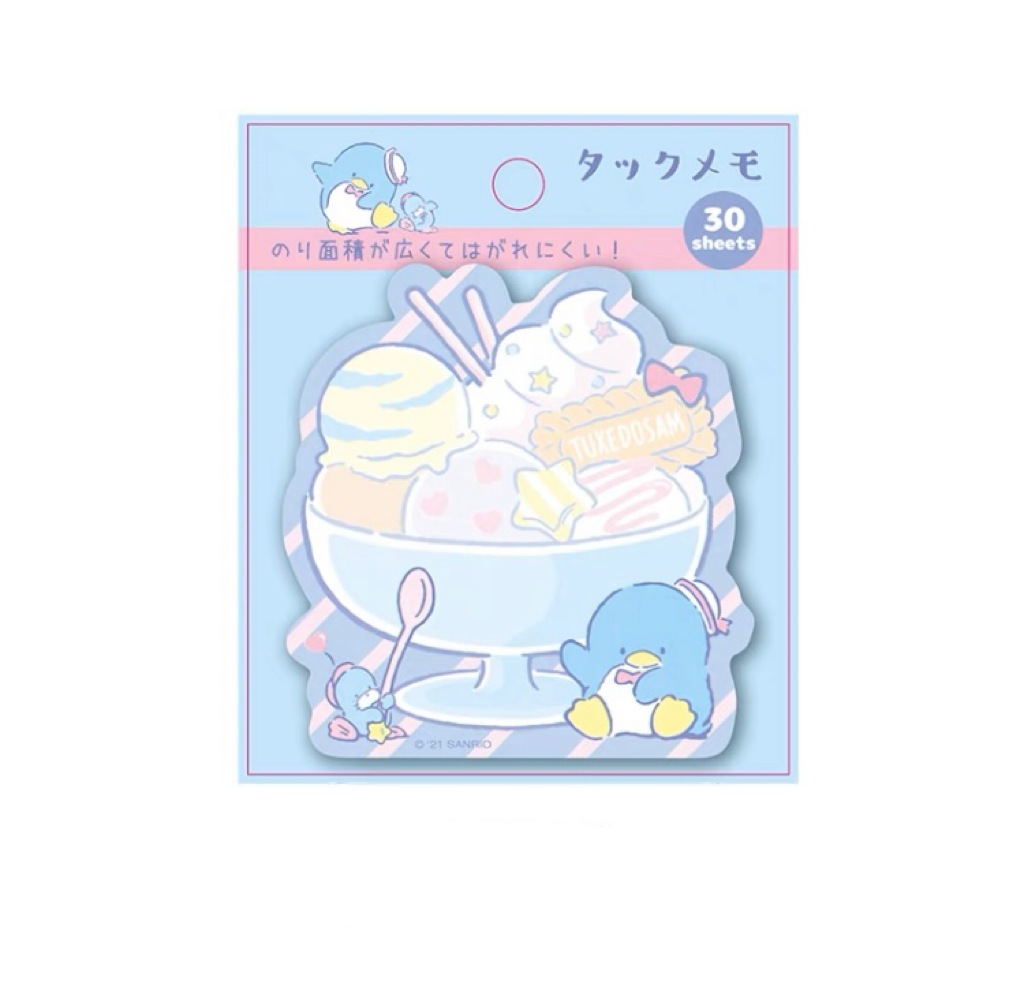 Sanrio Japan Mini Memo Pad Part 5 | Hello Kitty My Melody Kuromi Cinnamoroll Pompompurin Pochacco Hangyodon Tuxedosam - 30Sheets KawaiiGiftLand