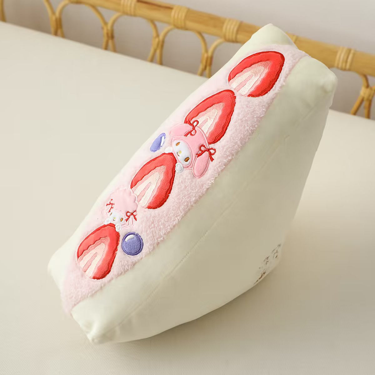 Sanrio Japan Fruit Sandwich Cushion | My Melody Kuromi Cinnamoroll - 14x40x28cm KawaiiGiftLand