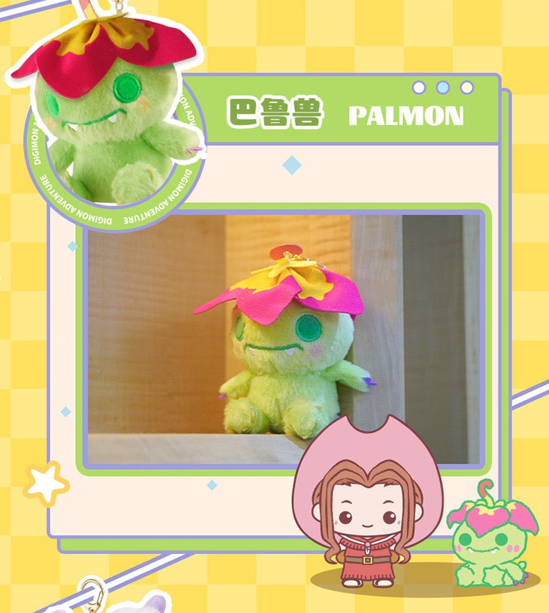 Digimon Adventure Digital Monster Mini Plush Keychain I Agumon Gabumon Piyomon Gomamon Palmon Patamon Tentomon Tailmon - Bag Charm On Hand Plush Mystery Blind Box KawaiiGiftLand