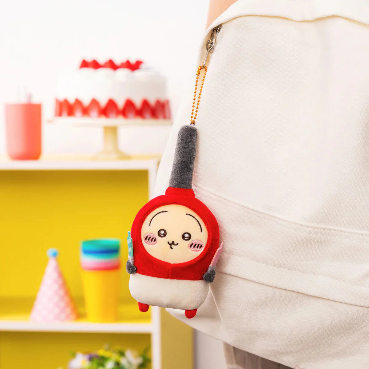 Japan ChiiKawa ChiiKawa & Hachiware Birthday 2025 Series | ChiiKawa Hachiware Usagi Birthday Cake Cream and Lighter Plush Doll Keychain Kawaii items Room Decoration doll KawaiiGiftLand