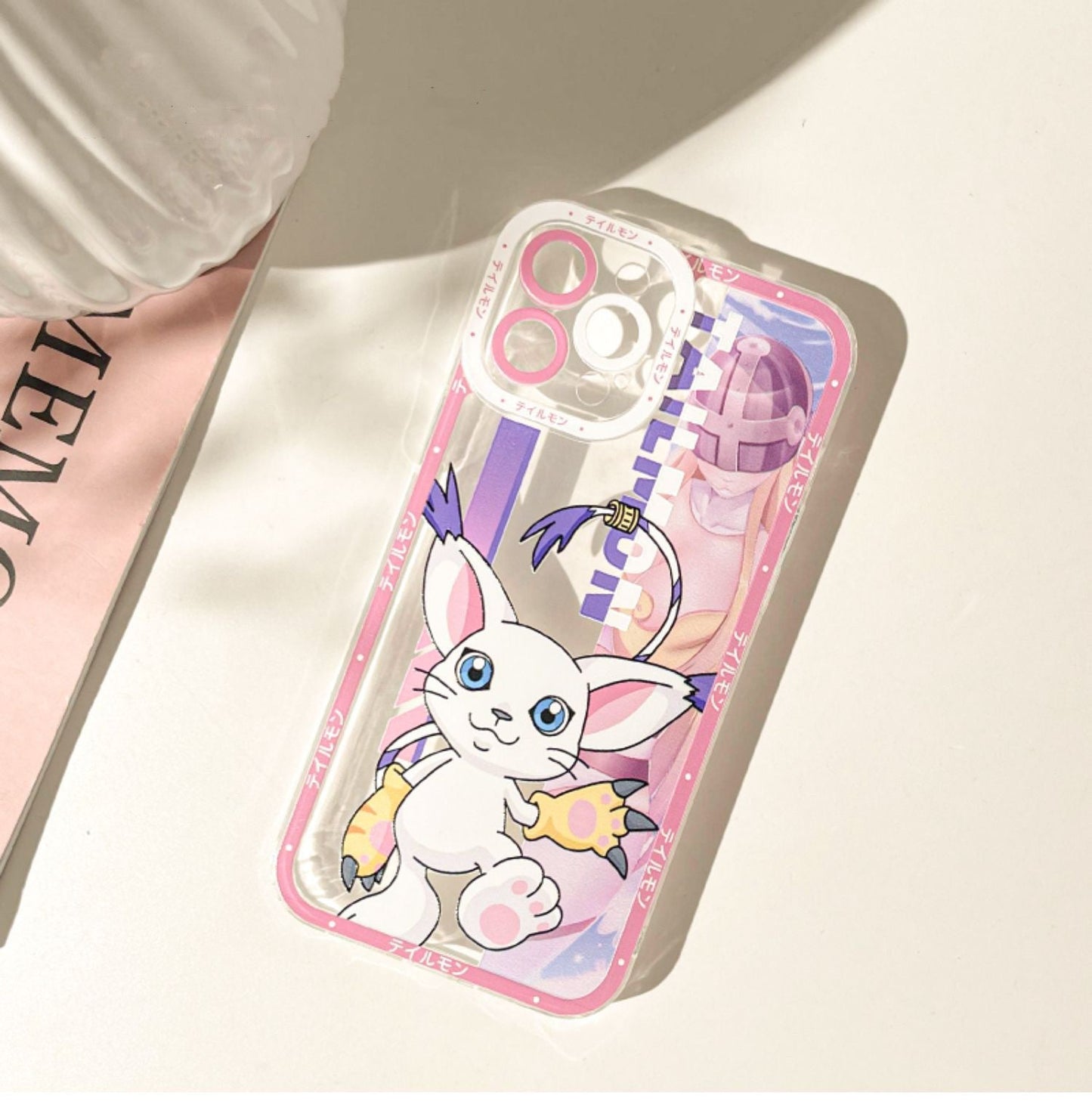 Anime Digimon Digital Monster Tailmon iPhone Case 6 7 8 PLUS SE2 XS XR X 11 12 13 14 15 16 Pro Promax 12mini 13mini KawaiiGiftLand
