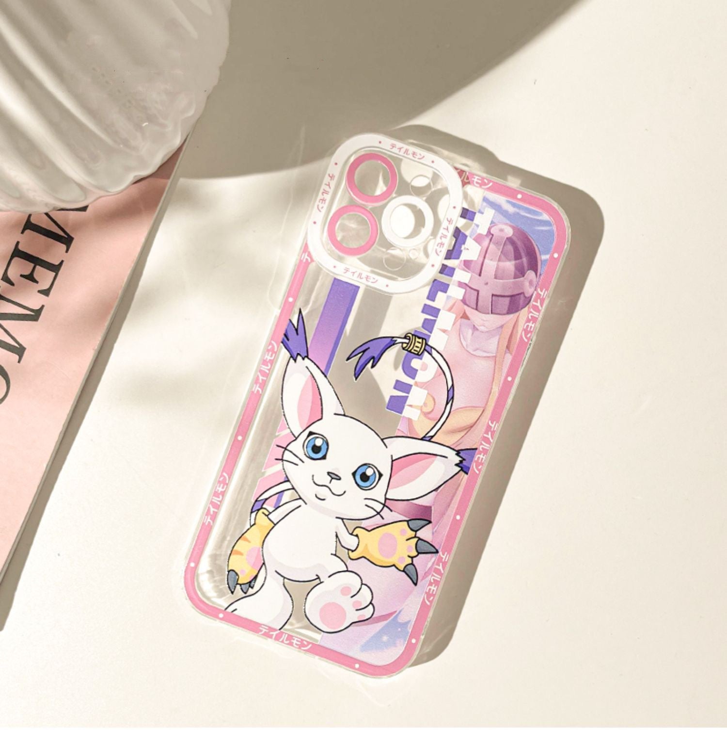 Anime Digimon Digital Monster Tailmon iPhone Case 6 7 8 PLUS SE2 XS XR X 11 12 13 14 15 16 Pro Promax 12mini 13mini KawaiiGiftLand
