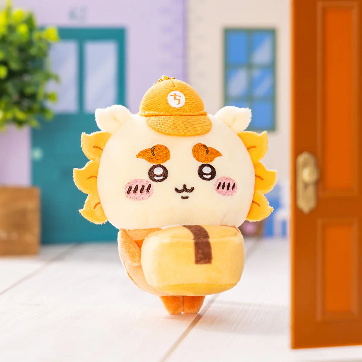[Pre-order] Japan ChiiKawa Delivery Man Series | ChiiKawa Hachiware Usagi Momonga Kurimanju Rakko Shisa Crab Cute Plush Doll Keychain - Kawaii items Room Decoration Doll