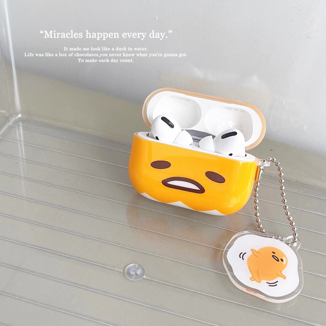 Japanese Cartoon Keroppi Gudetama Simple Big Head AirPods AirPodsPro AirPods3 Case KawaiiGiftLand