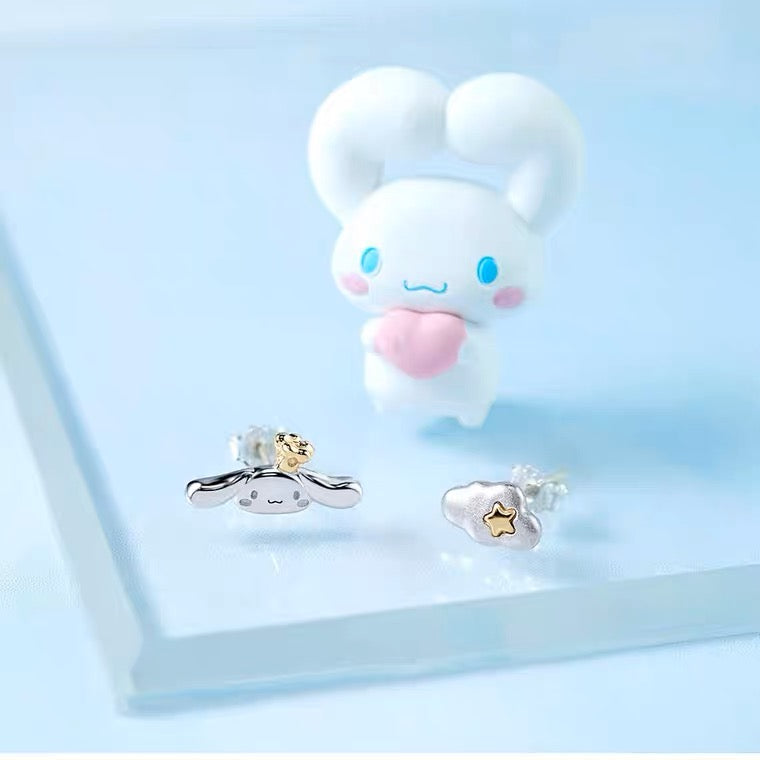 Sanrio Cinnamoroll 20th Annversary 925 Silver Earrings with Box KawaiiGiftLand