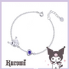 Sanrio Kuromi I.Love.Kuromi 925 Silver Bracelet Silver with Ring Box
