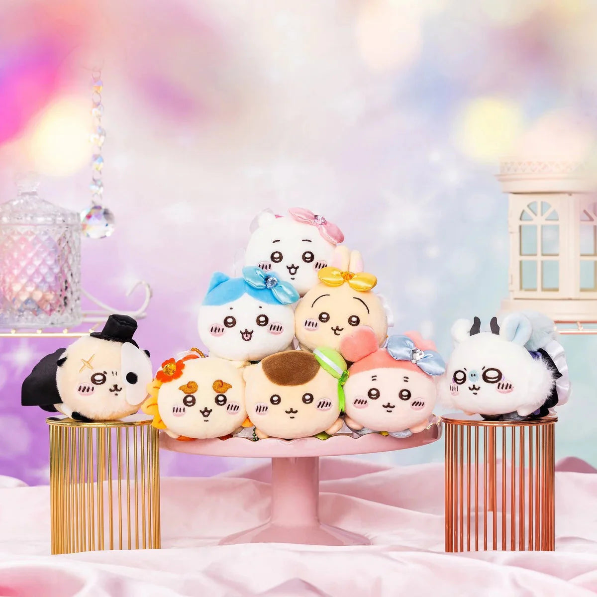Japan ChiiKawa Magic Girl Series | ChiiKawa Hachiware Usagi Momonga Kurimanju Rakko Shisa Crab Plush Cute Lying doll - Mini Plush Doll keychain KawaiiGiftLand