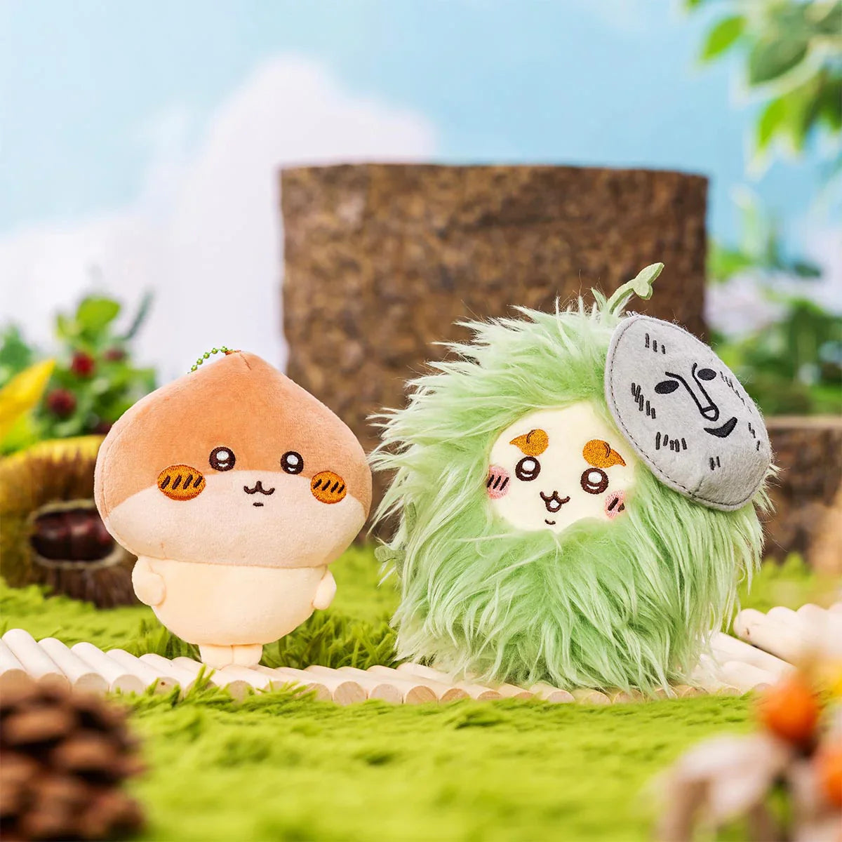 (Pre-Order) Japan ChiiKawa Autumn 2025 Series | Kurimanju Shisa Chestnut Costume Plush Doll Keychain Kawaii items Room Decoration doll
