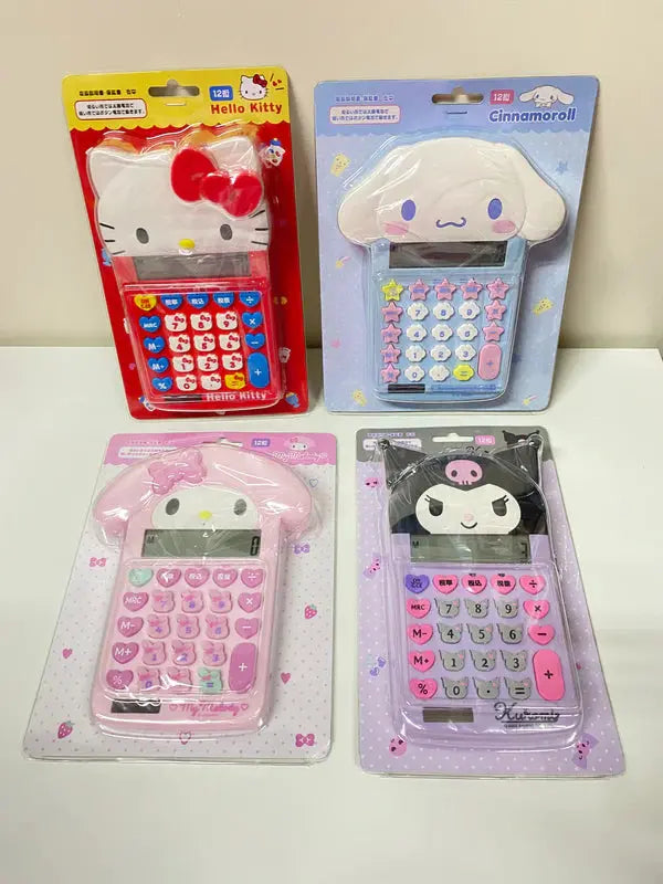 Sanrio Japan | Hello Kitty My Melody Kuromi Cinnamoroll - 12 Digit Calculator Kawaii Stationey