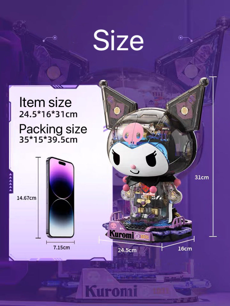 Sanrio Kuromi Robot Mechanical Building Toy Normal Set - come with 2 Suits KawaiiGiftLand