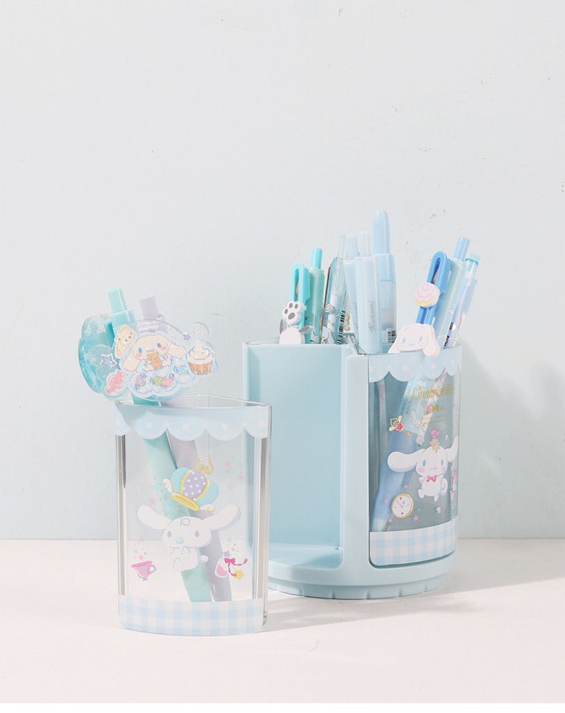 Sanrio My Melody Kuromi Cinnamoroll Spin Pen Holder Stationery Stand KawaiiGiftLand