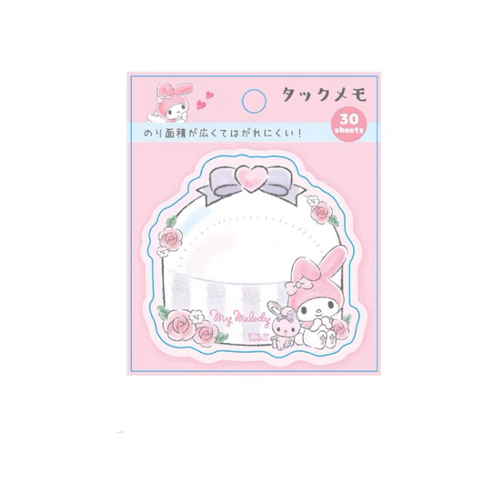 Sanrio Japan Mini Memo Pad Part 4 | Hello Kitty My Melody Little Twin Stars Wish me mell Pochacco Keroppi - 30Sheets KawaiiGiftLand