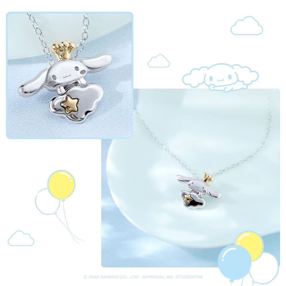 Sanrio Cinnamoroll 20th Annversary 925 Silver Necklace with Box KawaiiGiftLand