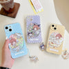 Japanese Cartoon CardCaptorSakura X Sanrio Cafe Maid Laser Version | Kuromi Cinnamoroll Pompompurin - Phone Case Samsung Galaxy S26 S25 S24 S23 S22 S21 FE Ultra Edge