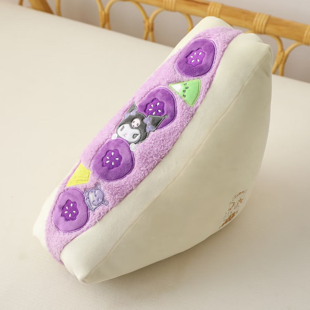 Sanrio Japan Fruit Sandwich Cushion | My Melody Kuromi Cinnamoroll - 14x40x28cm KawaiiGiftLand