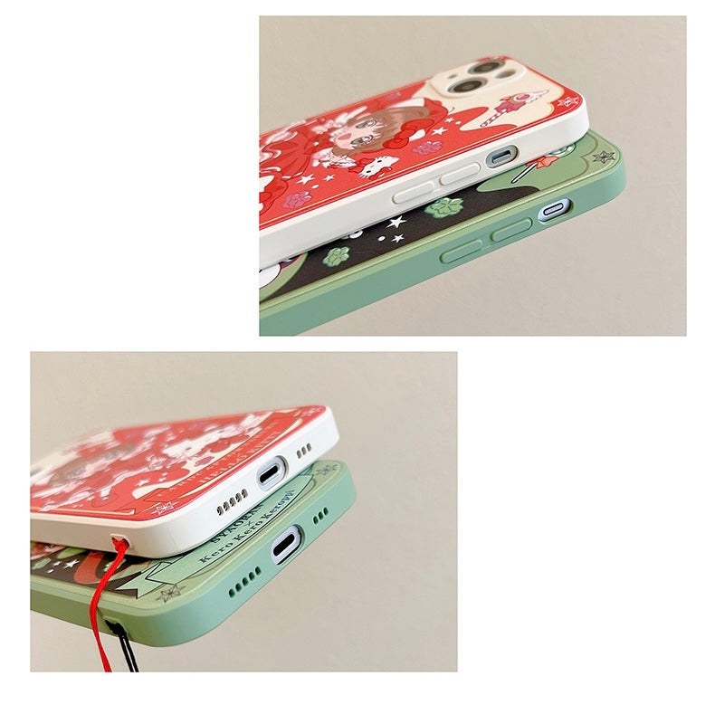 Colour CardCaptorSakura X KT KP iPhone Case 6 7 8 PLUS SE2 XS XR X 11 12 13 14 15 16 Pro Promax 12mini 13mini KawaiiGiftLand