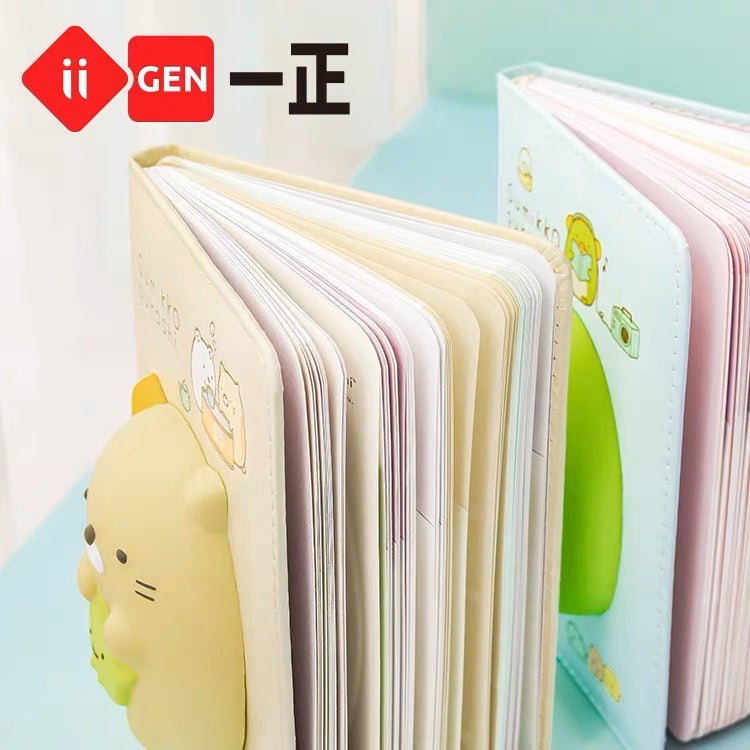 San-X Sumikko Gurashi Mini Stress Relief PU Toys with Notebook | Shirokuma Neko Penguin? - Colour Pages KawaiiGiftLand