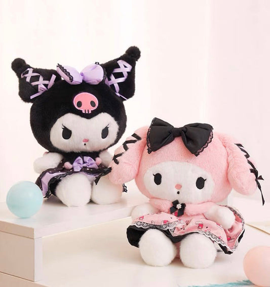 Sanrio Lolita Party Dress | My Melody Kuromi Plush Doll - Children Gift - KawaiiGiftLand