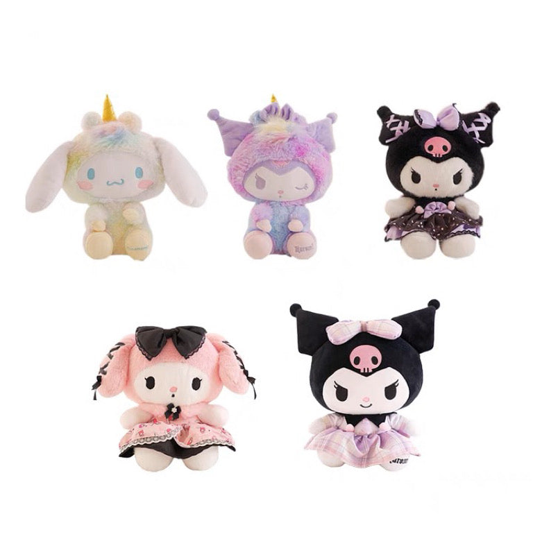 Sanrio Lolita Party Dress | My Melody Kuromi Plush Doll - Children Gift - KawaiiGiftLand