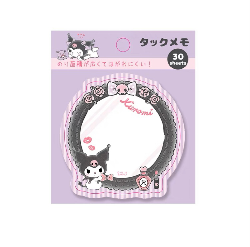 Sanrio Japan Mini Memo Pad Part 3 | Hello Kitty My Melody Kuromi Little Twin Stars Cinnamoroll Pompompurin Pochacco Keroppi Gudetama Tuxedosam - 30Sheets KawaiiGiftLand