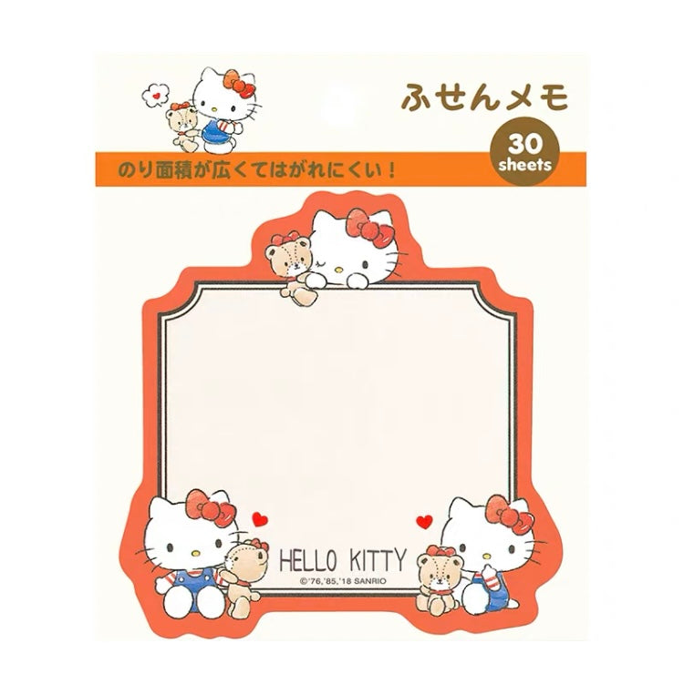 Sanrio Japan Mini Memo Pad Part 2 | Hello Kitty My Melody Kuromi Little Twin Stars Cinnamoroll Pompompurin Pochacco Keroppi Gudetama - 30Sheets KawaiiGiftLand