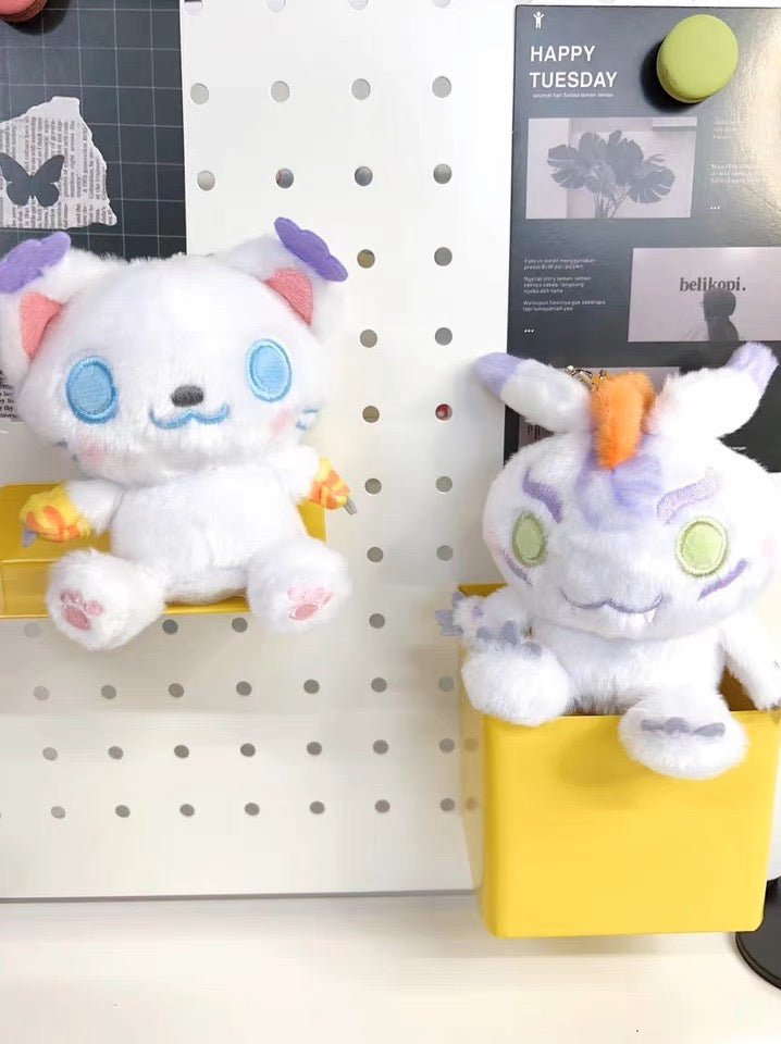 Digimon Adventure Digital Monster Mini Plush Keychain I Agumon Gabumon Piyomon Gomamon Palmon Patamon Tentomon Tailmon - Bag Charm On Hand Plush Mystery Blind Box KawaiiGiftLand
