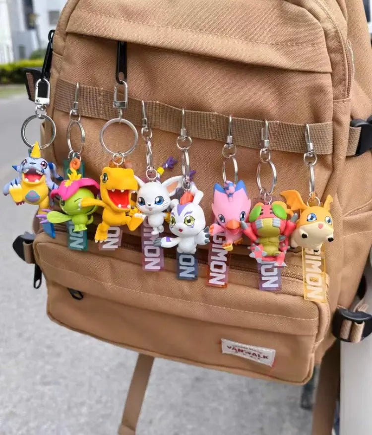 Mystery Blind Box Digimon Adventure Digital Monster Keychain I Agumon Gabumon Piyomon Gomamon Palmon Patamon Tentomon Tailmon - Figures Toy Collections Bag Charm