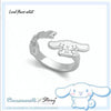 Sanrio Cinnamoroll 925 Sterling Silver & Gold Ring with Ring Box