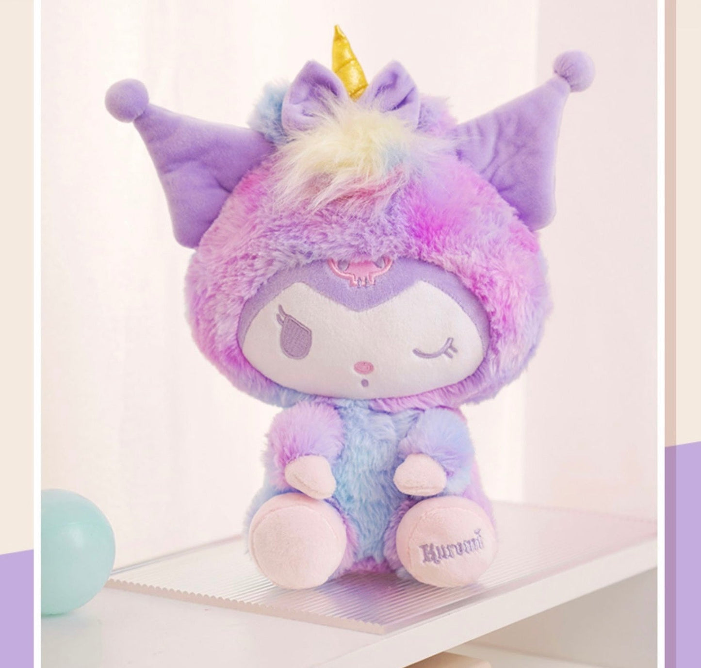 Sanrio Pastel Unicorn Party | Kuromi Cinnamoroll Plush Doll - 28cm Children Gift KawaiiGiftLand