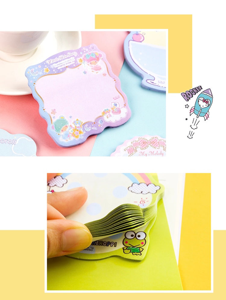 Sanrio Japan Mini Memo Pad Part 3 | Hello Kitty My Melody Kuromi Little Twin Stars Cinnamoroll Pompompurin Pochacco Keroppi Gudetama Tuxedosam - 30Sheets KawaiiGiftLand