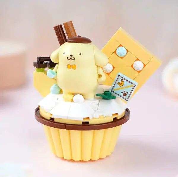 Sanrio Pompompurin Dessert Banana Cake Building Blocks Toy