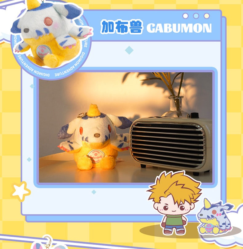 Digimon Adventure Digital Monster Mini Plush Keychain I Agumon Gabumon Piyomon Gomamon Palmon Patamon Tentomon Tailmon - Bag Charm On Hand Plush Mystery Blind Box KawaiiGiftLand