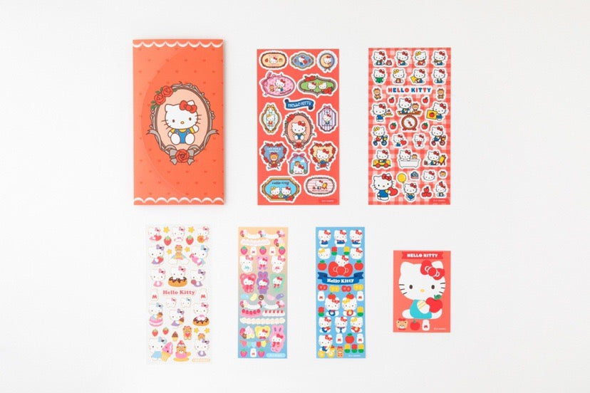 Sanrio Sticket Set | Hello Kitty My Melody Kuromi Cinnamoroll Pompompurin Pochacco - Set of 6pcs Stickers Children Gift KawaiiGiftLand