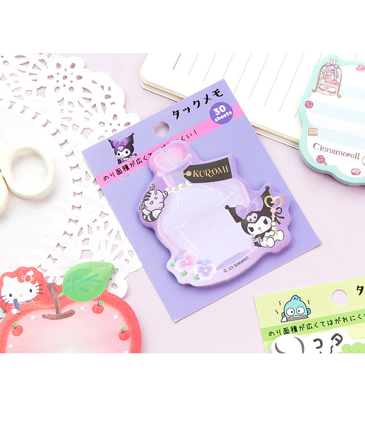 Sanrio Japan Mini Memo Pad Part 5 | Hello Kitty My Melody Kuromi Cinnamoroll Pompompurin Pochacco Hangyodon Tuxedosam - 30Sheets KawaiiGiftLand