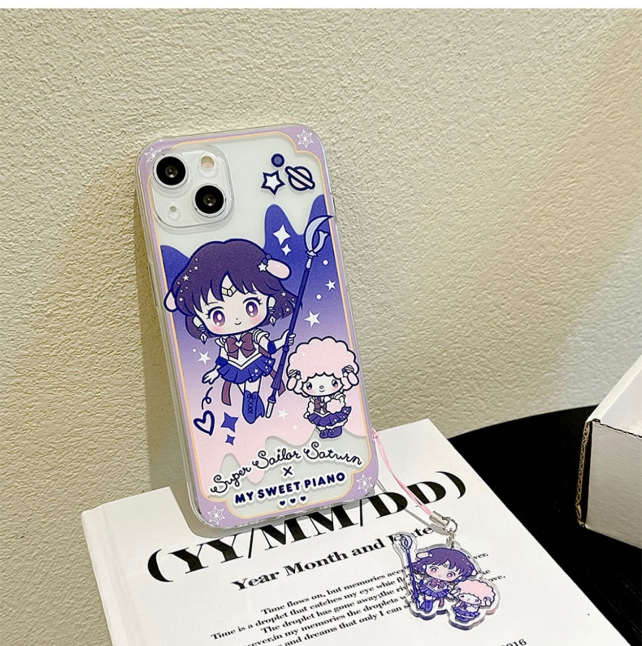 Clean Japanese Cartoon Sailor Girl X Little Twin Stars Piano PC iPhone Case 6 7 8 PLUS SE2 XS XR X 11 12 13 14 15 16 Pro Promax 12mini 13mini KawaiiGiftLand