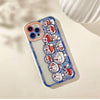Japanese Cartoon Full Blue Robot Cat Doraemon iPhone Case 6 7 8 PLUS SE2 XS XR X 11 12 13 14 15 16 Pro Promax 12mini 13mini