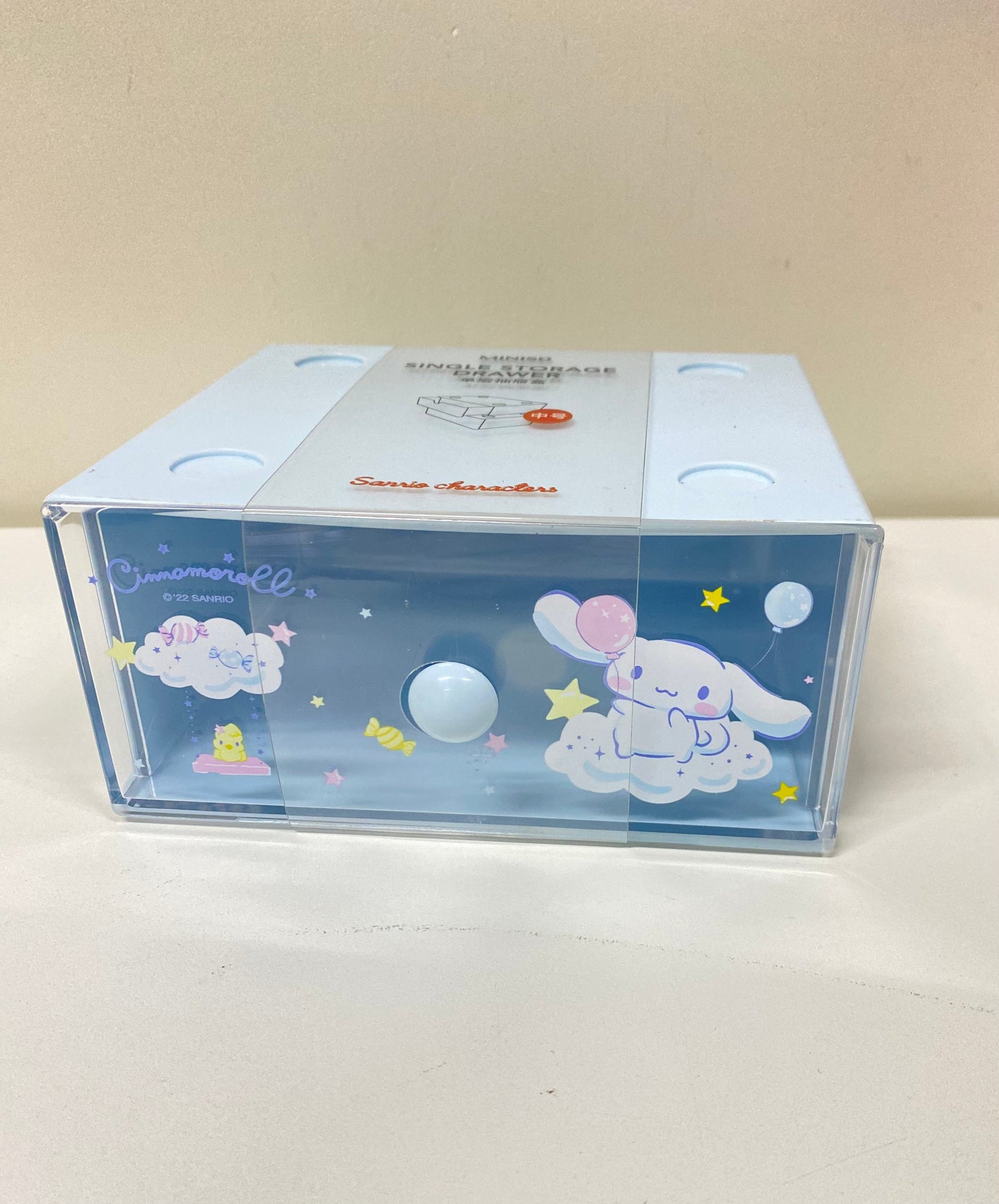 Miniso Sanrio Hello Kitty My Melody Kuromi Cinnamoroll Single Storage Drawer Desk Helper KawaiiGiftLand
