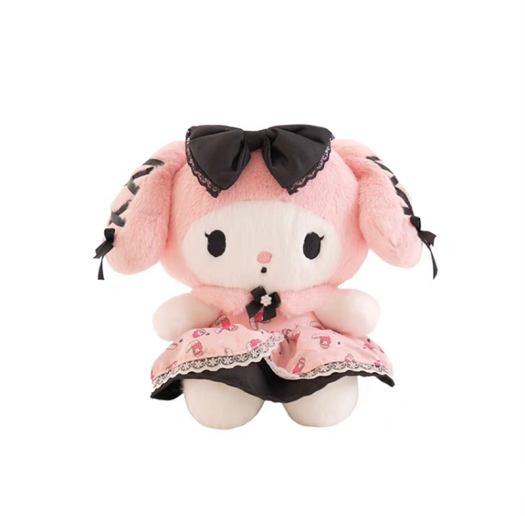 Sanrio Lolita Party Dress | My Melody Kuromi Plush Doll - Children Gift - KawaiiGiftLand