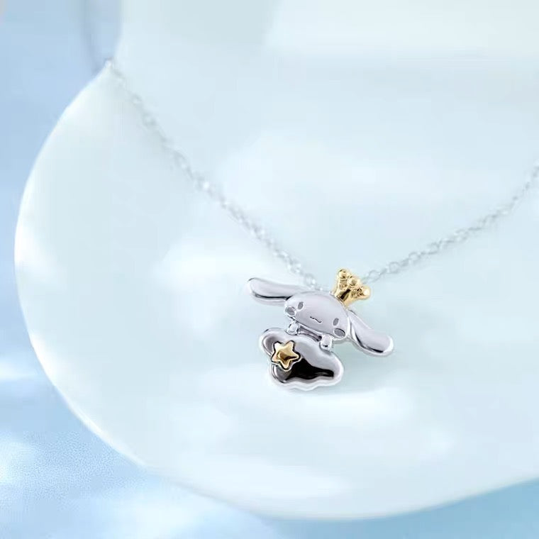 Sanrio Cinnamoroll 20th Annversary 925 Silver Necklace with Box KawaiiGiftLand