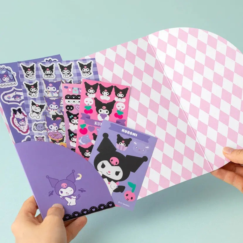 Sanrio Sticket Set | Hello Kitty My Melody Kuromi Cinnamoroll Pompompurin Pochacco - Set of 6pcs Stickers Children Gift - KawaiiGiftLand