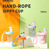 Sanrio 520ml Hand-Rope Sippy Cup Hello Kitty My Melody Cinnamoroll Pochacco - for Cool Drink