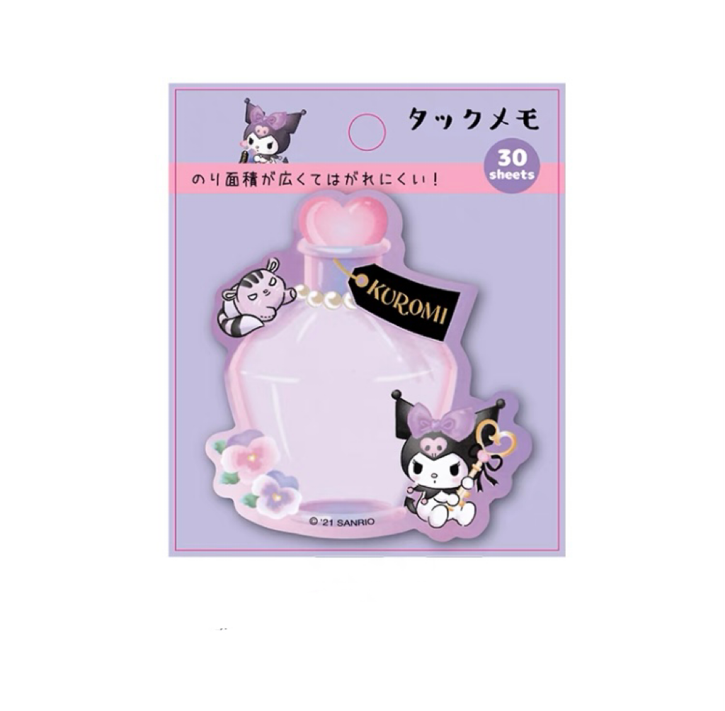 Sanrio Japan Mini Memo Pad Part 5 | Hello Kitty My Melody Kuromi Cinnamoroll Pompompurin Pochacco Hangyodon Tuxedosam - 30Sheets KawaiiGiftLand